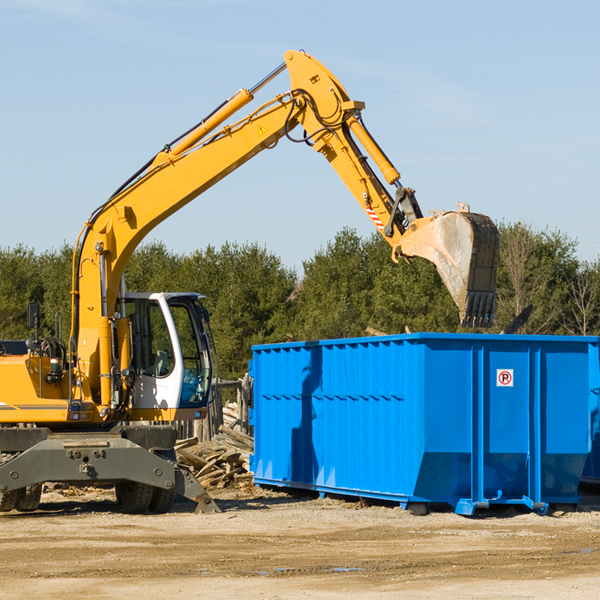 what size residential dumpster rentals are available in Fontana KS